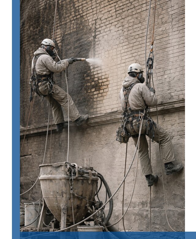 Пескоструйная очистка фасадов в Печоре профессионально