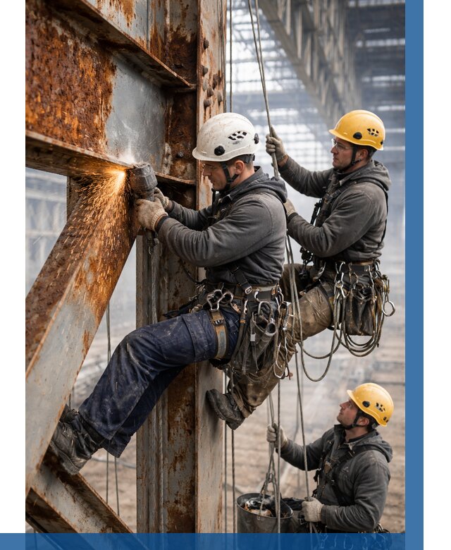 Зачистка металла от ржавчины в Печоре от 356 р. | ВЫСОТНИК-Пчр