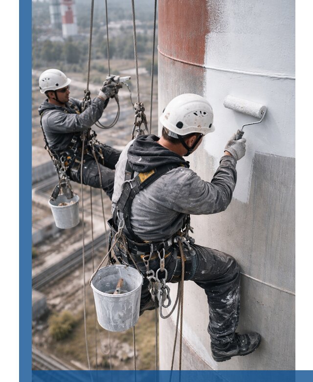 Покраска дымовых труб в Печоре: антикоррозийная защита и восстановление