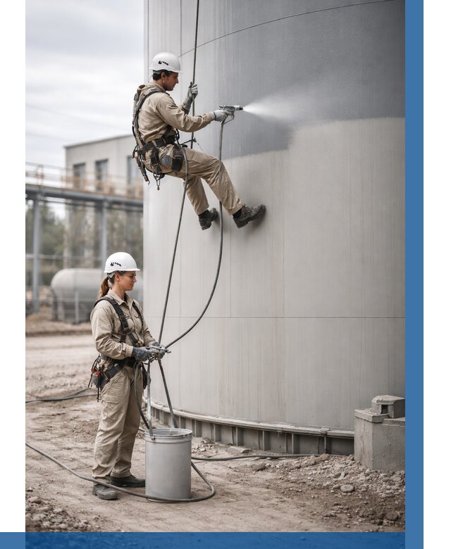 Покраска резервуаров в Печоре от 1222 р. | ВЫСОТНИК-Пчр — заказать