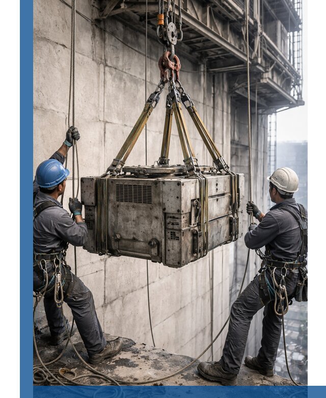 Такелажные работы на высоте, подъем и монтаж грузов в Печоре