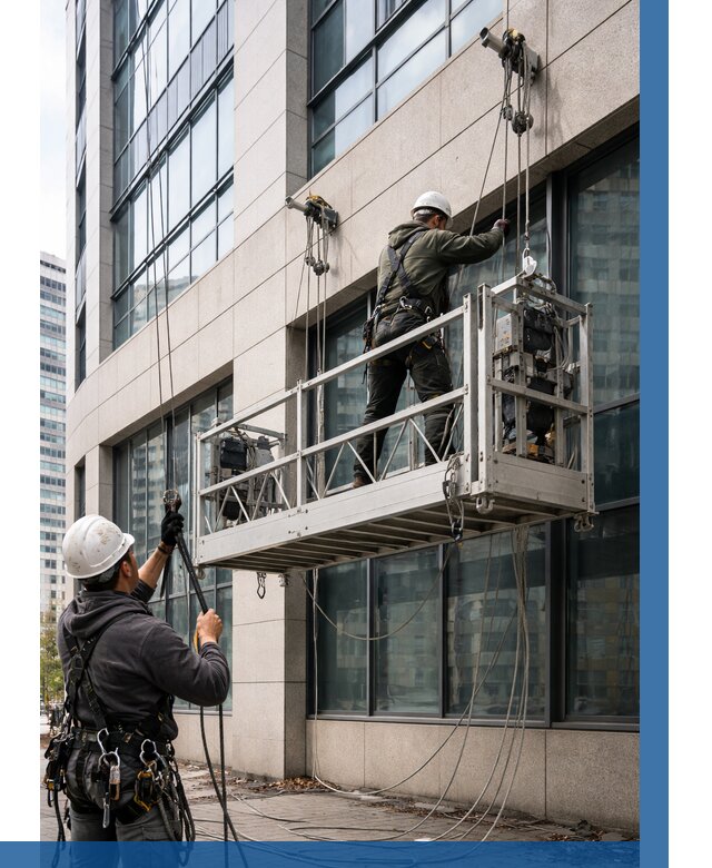 Монтаж и подъем фасадной люльки в Печоре от 12218 р. | ВЫСОТНИК-Пчр