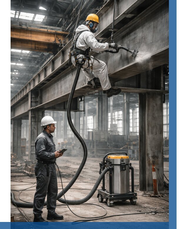 Обеспыливание конструкций в цехе в Печоре от 4276 р. | ВЫСОТНИК-Пчр