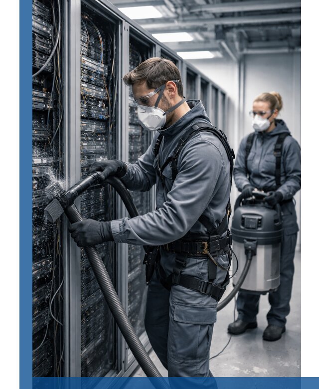 Обеспыливание серверной комнаты в Печоре, профессиональная очистка