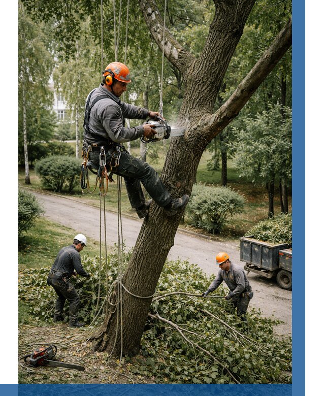 Кронирование деревьев в Печоре от 6618 р. | ВЫСОТНИК-Пчр