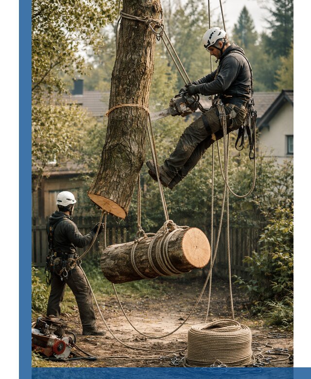 Валка деревьев частями в Печоре, безопасно и аккуратно