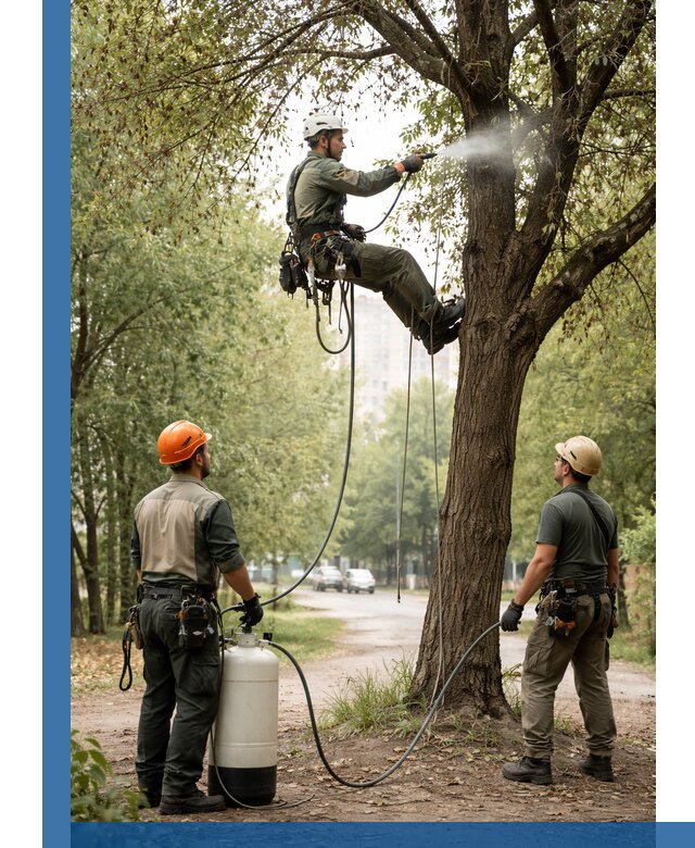 Обработка деревьев от вредителей в Печоре профессиональная защита