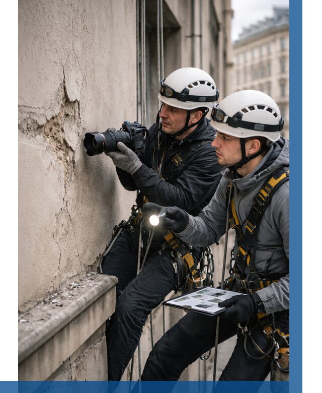 Фотофиксация дефектов фасада в Печоре от 4582 р. | ВЫСОТНИК-Пчр