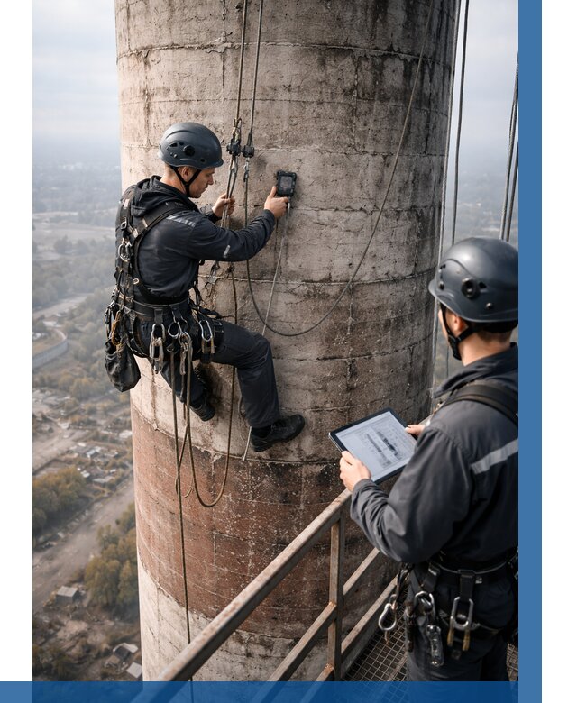 Обследование дымовой трубы в Печоре от 8146 р. | ВЫСОТНИК-Пчр