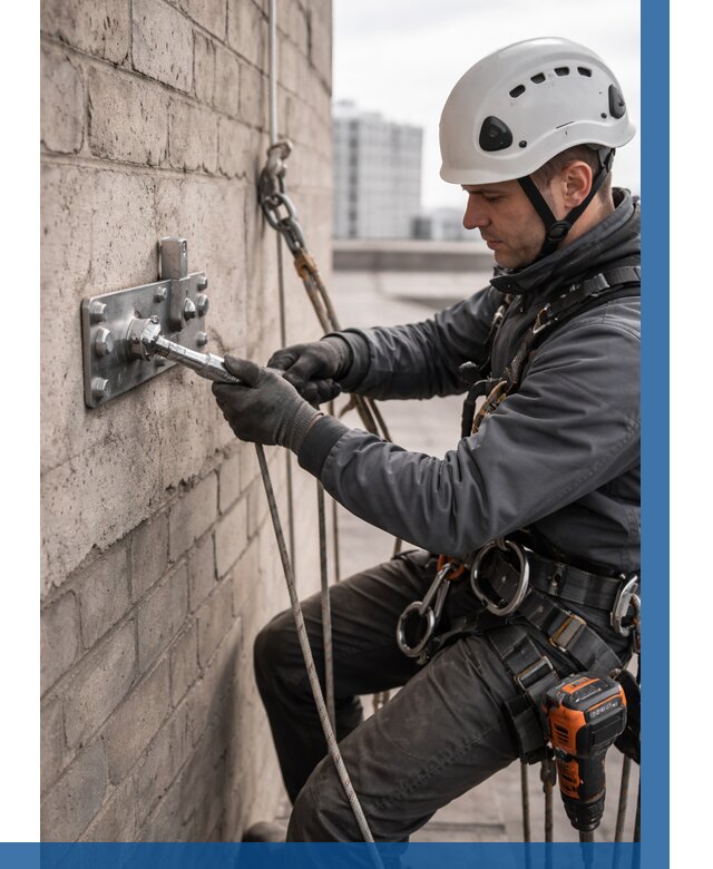 Установка анкерных точек в Печоре от 3564 р. | ВЫСОТНИК-Пчр